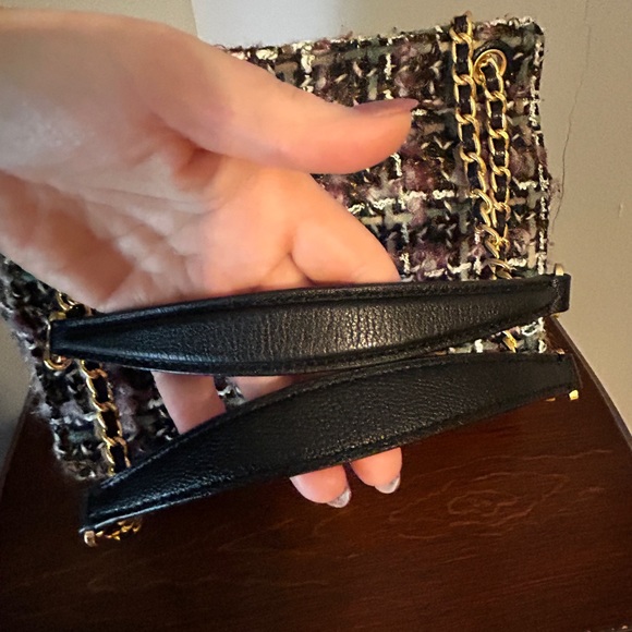 EUC Tory Burch Tweed Converible Shoulder Bag - Picture 3 of 16